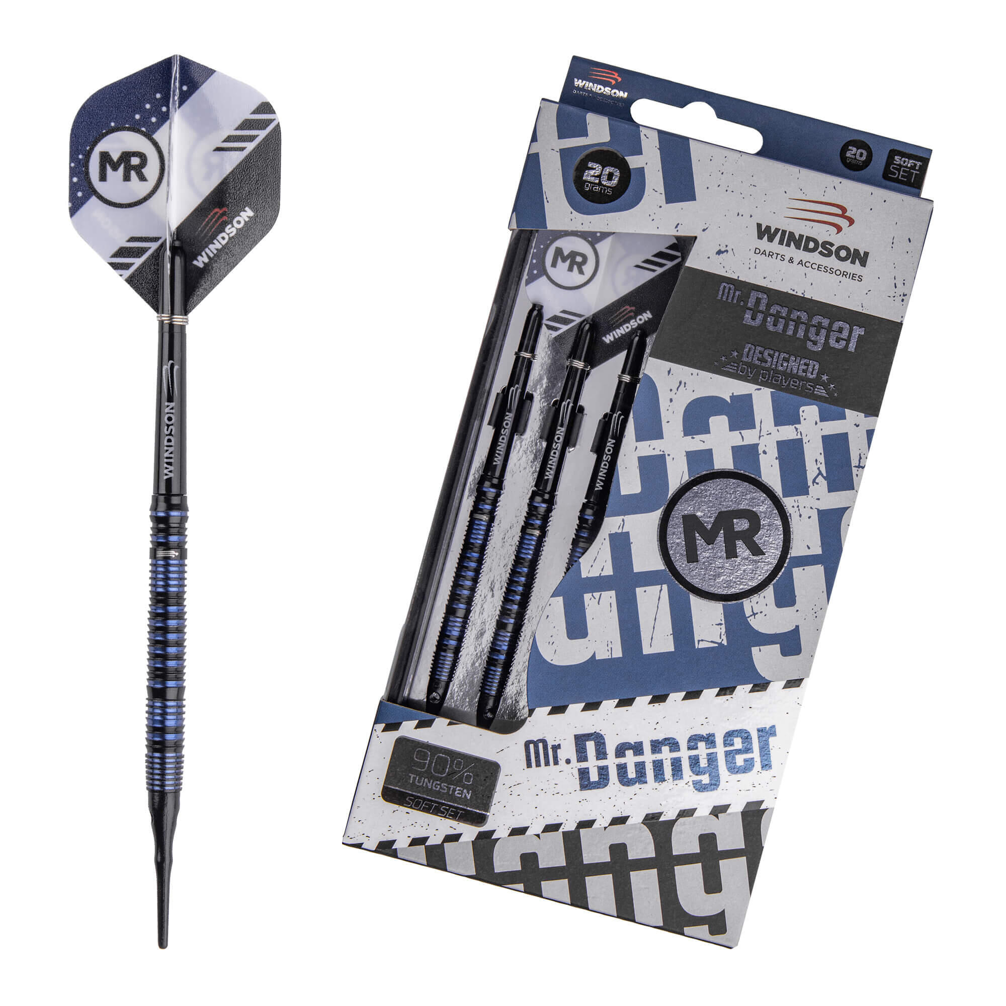 WINDSON Set šipek MR. DANGER 20g Tungsten - soft