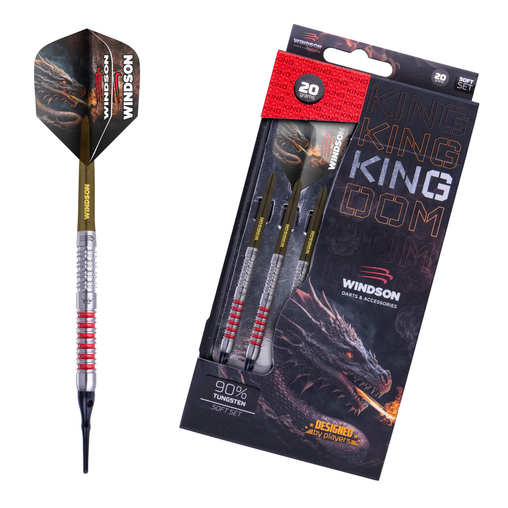 WINDSON Set šipek KINGDOM 20g Tungsten - soft