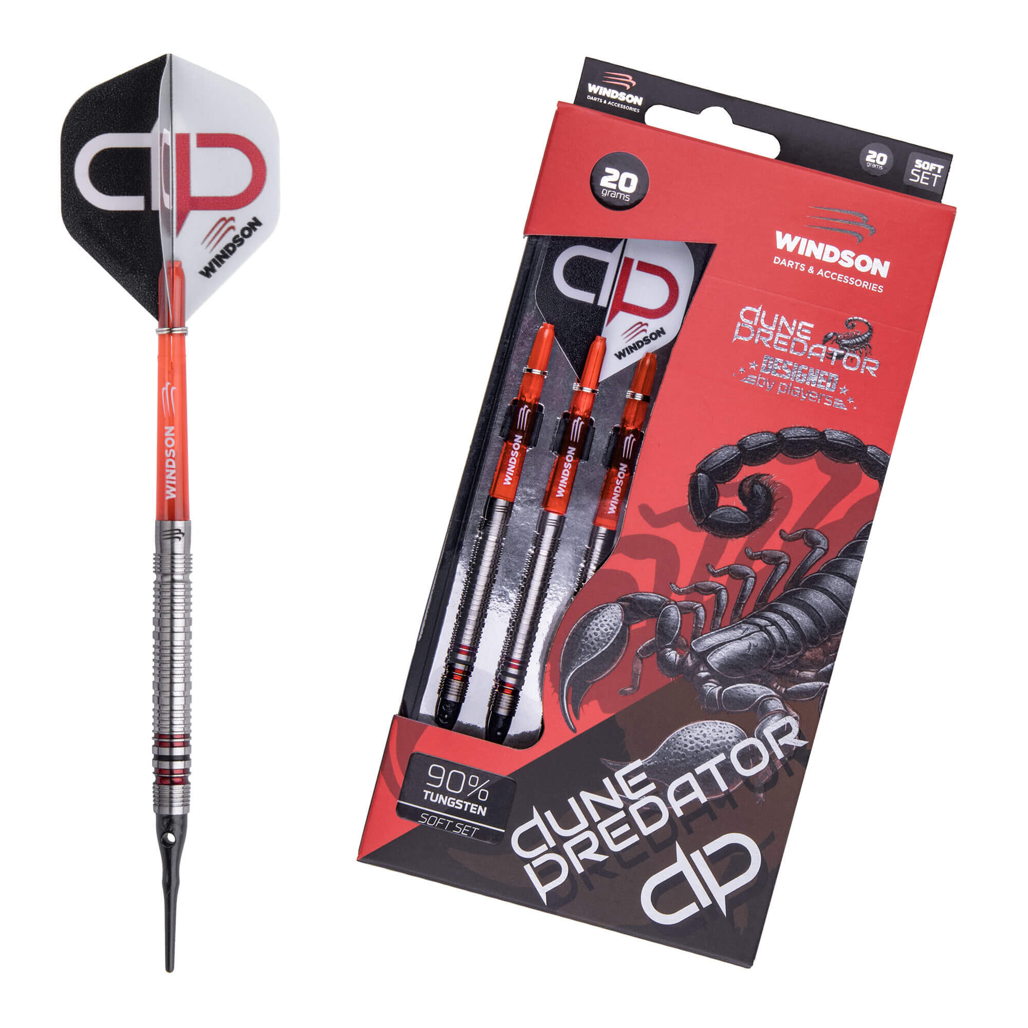 WINDSON Set šipek DUNE PREDATOR 20g Tungsten - soft