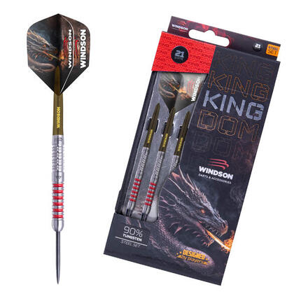 Set dartpijlen KINGDOM 21g Tungsten - steel