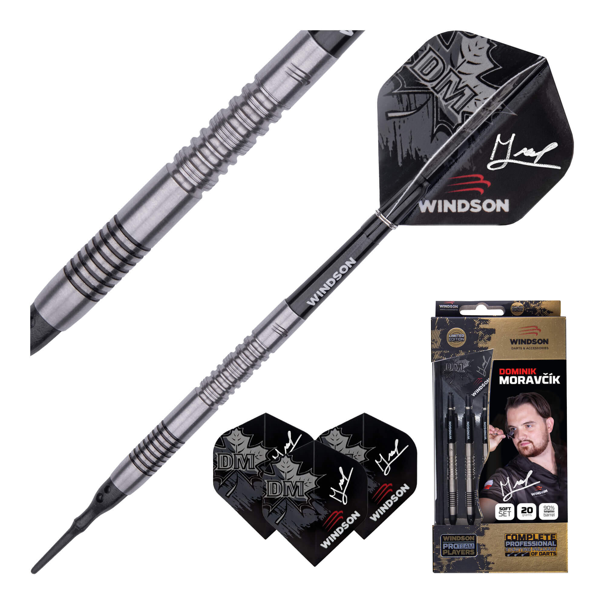 Set dartpijlen DOMINIK MORAVČÍK 20g Tungsten - soft 2/5