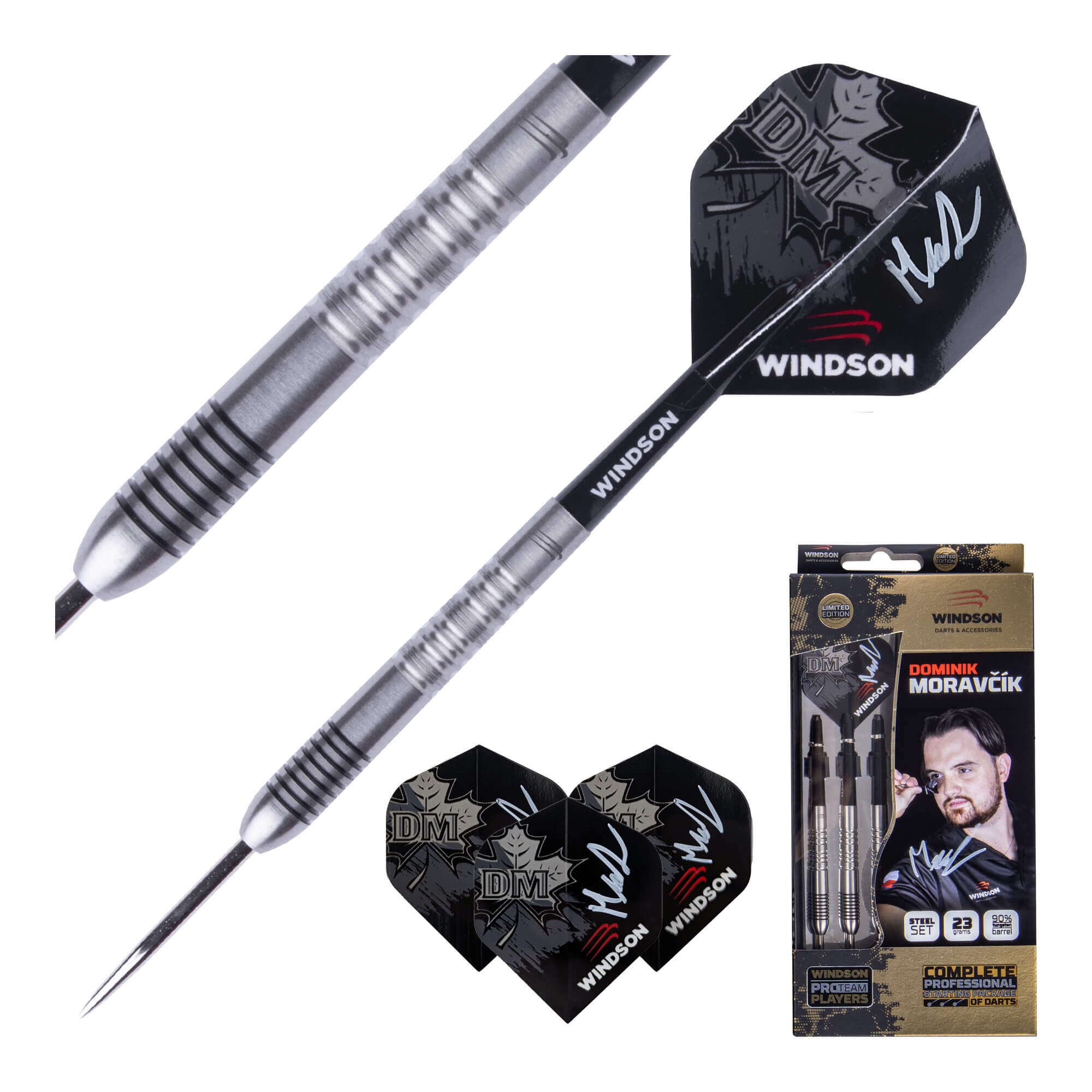 Juego de dardos DOMINIK MORAVČÍK 23g Tungsteno - steel 2/6