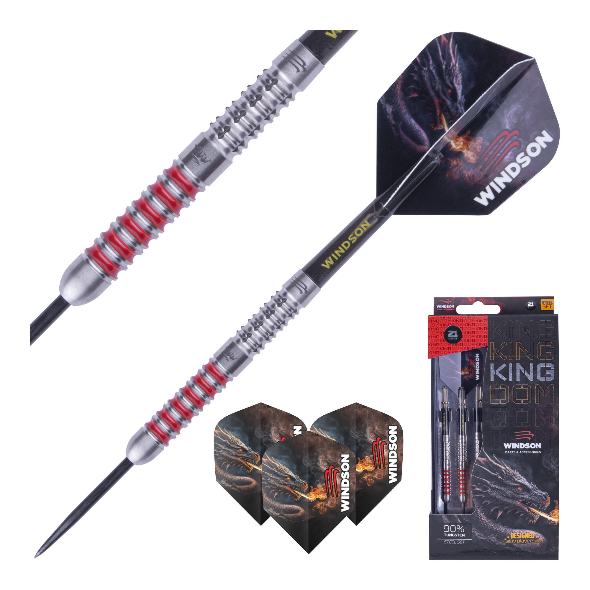 Juego de dardos KINGDOM 21g Tungsteno - steel 2/4