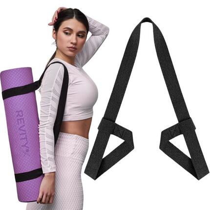 Fitness Tragegurt für Yogamatte schwarz