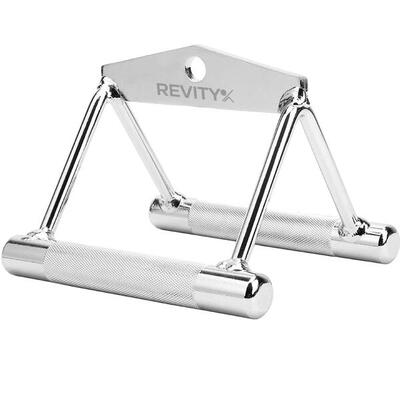 Parallelgriff, Rudergriff Gelenk aus Chrom, Kabelzug-Griffe für Krafttraining