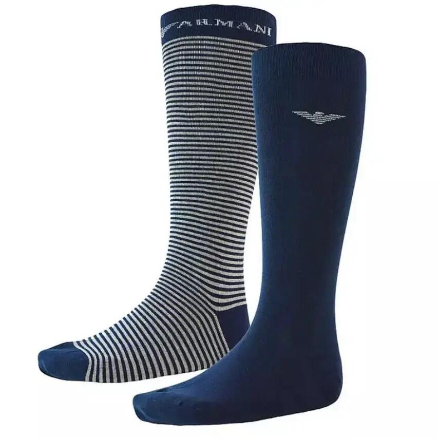 Emporio Armani Calza Stretch Cott 2-Pack Lunga socks