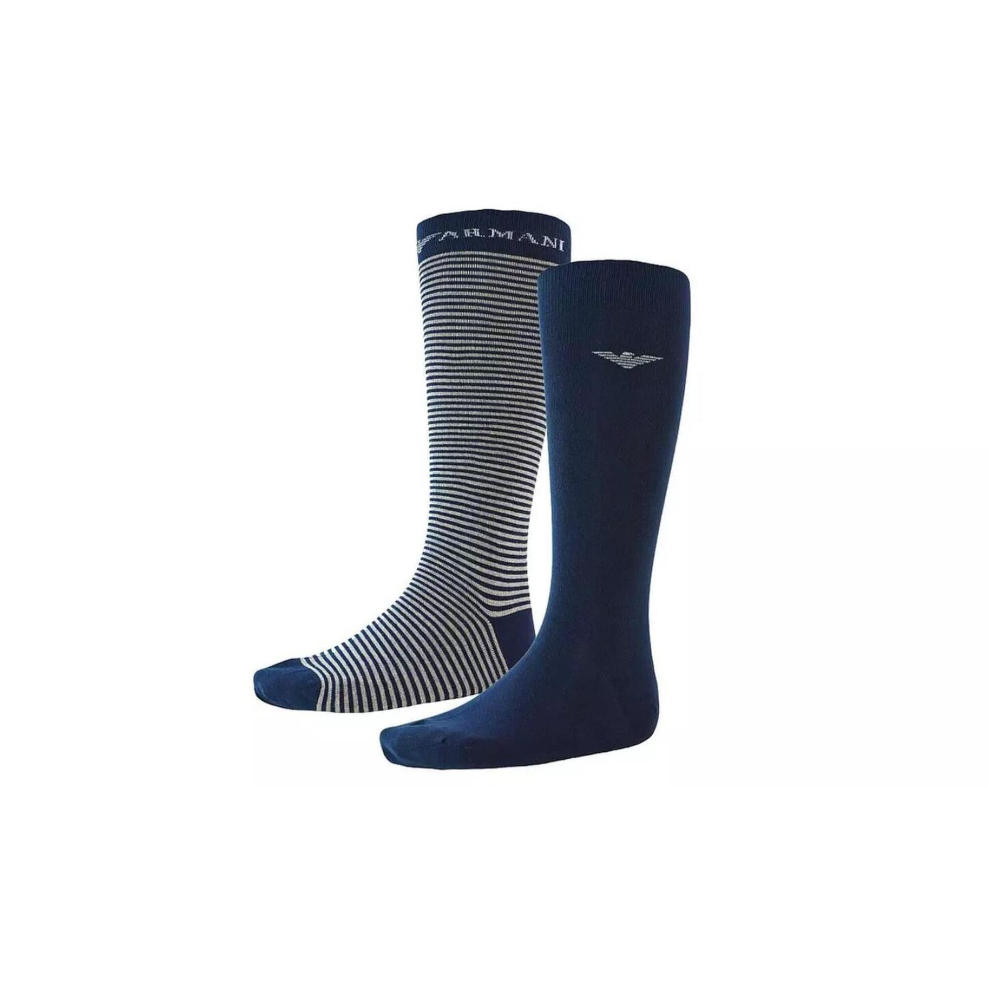 Emporio Armani Connected - Chaussettes Pour Homme Emporio Armani Calza 3 Paires - Sous-chaussette - Bleu|gris - Decathlon