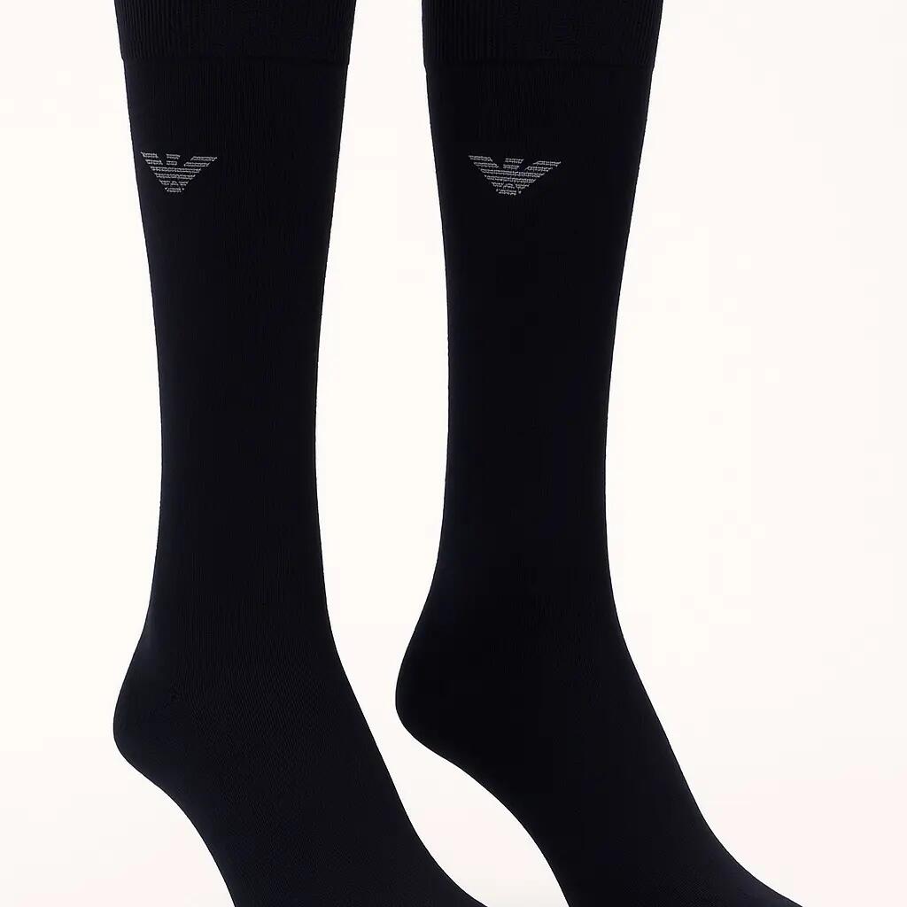 Emporio Armani Calza Stretch Cott 2-Pack Lunga socks