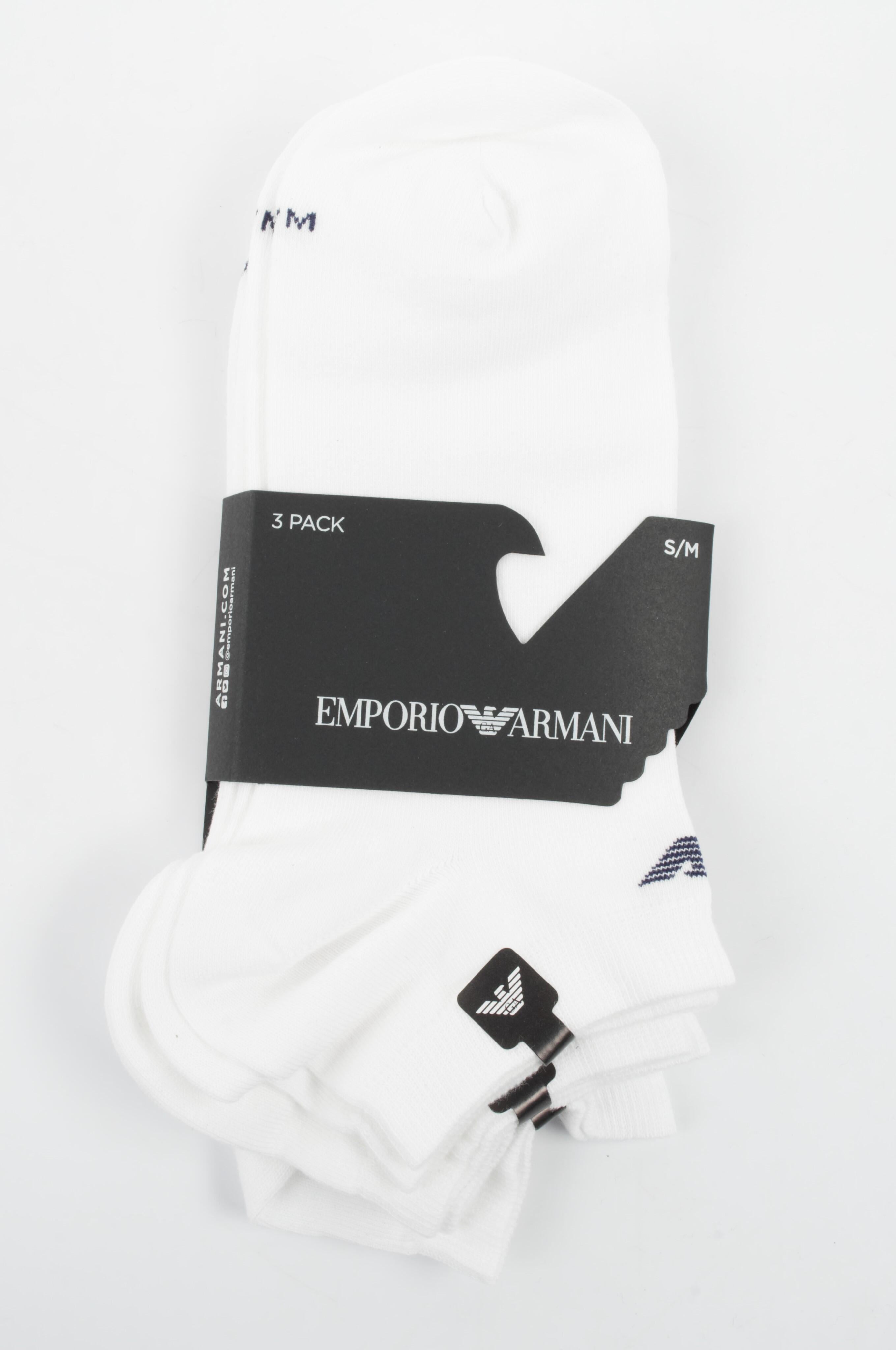 Meias micro Emporio Armani Calza 3 pares 3/4