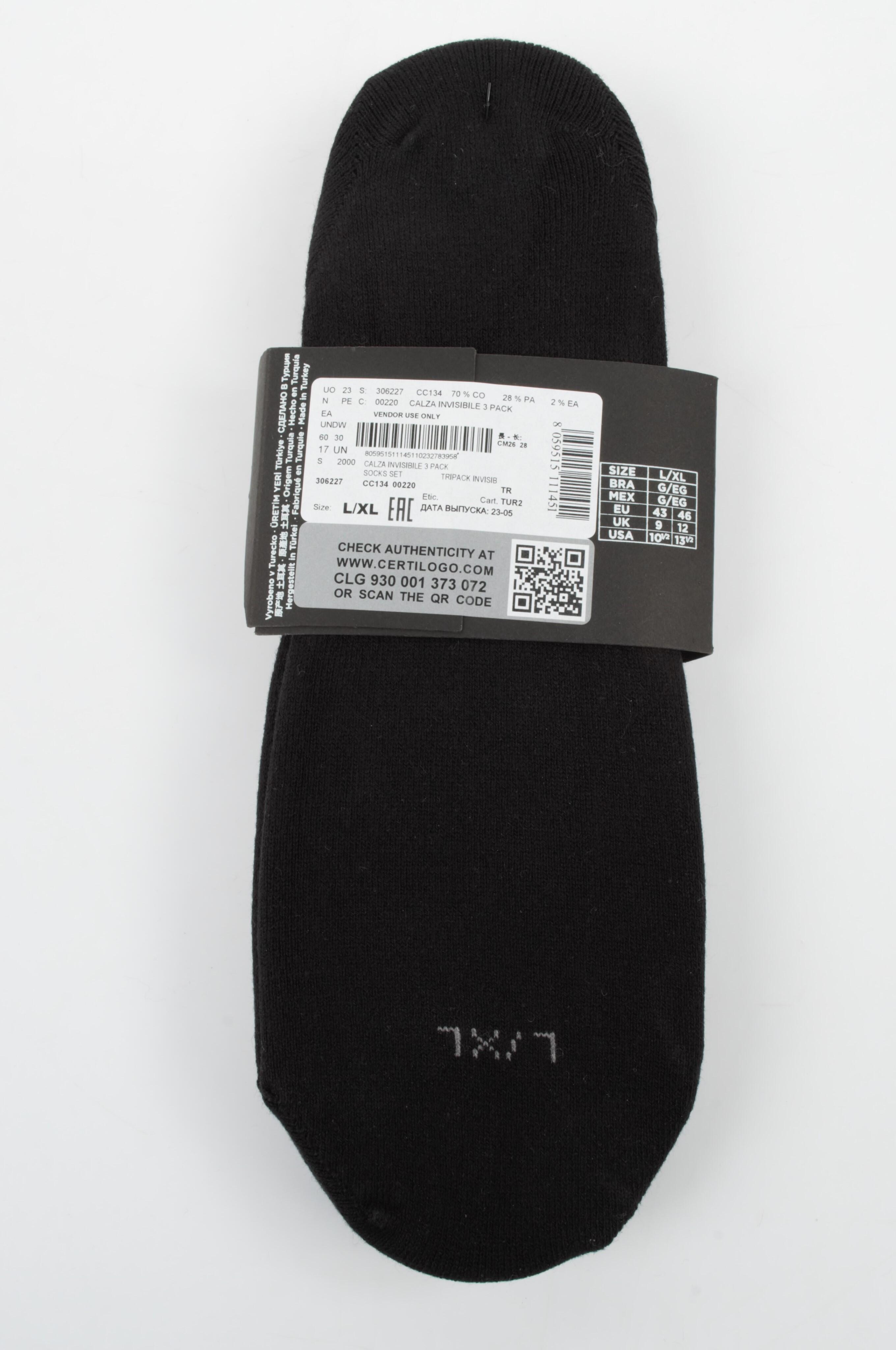Meias curtas Emporio Armani Calza 3 pares 4/4
