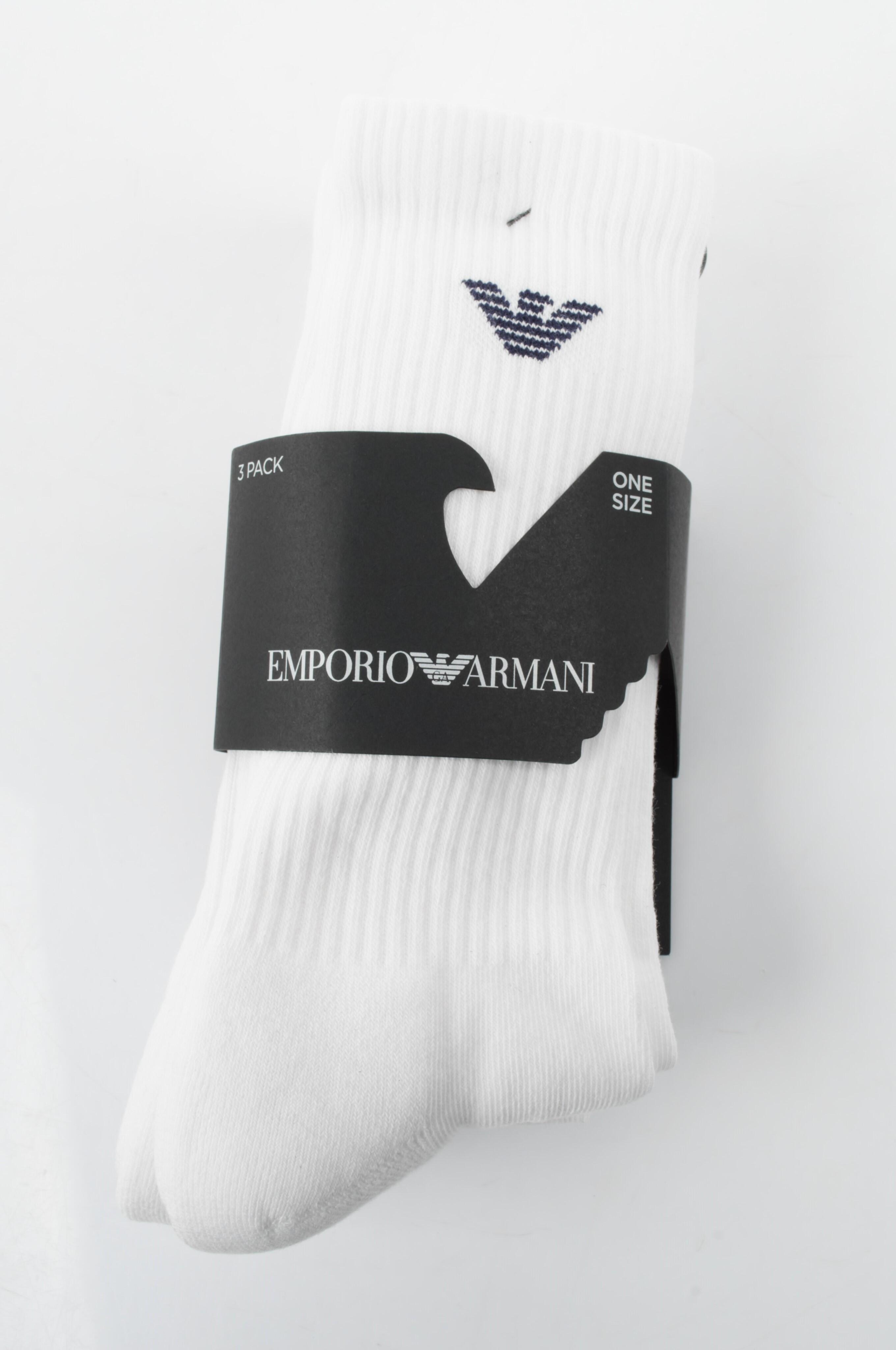 Meias para homem Emporio Armani Calza 3 pares 4/5