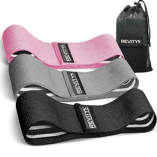 Gumy taśmy oporowe do ćwiczeń materiałowe Hip Bands + Plan Treningowy w PDF