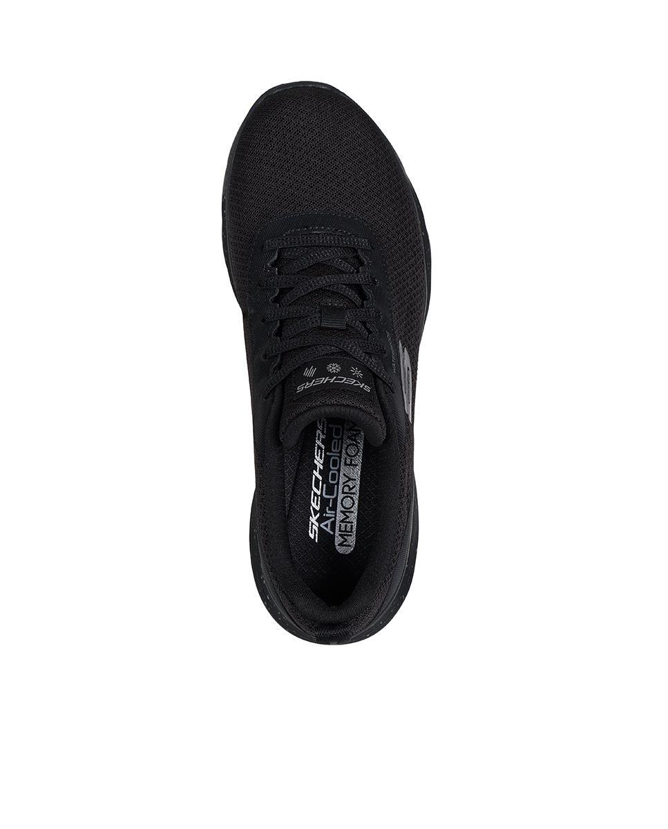 Chaussures pour hommes Skechers Flex appeal 5.0 imperméables Noires. 3/5