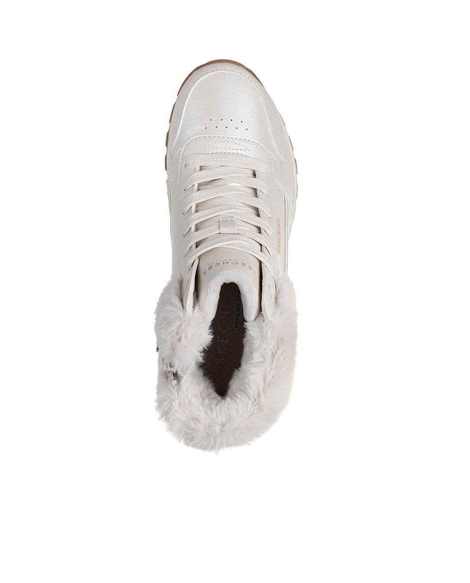 Botines Skechers Mujer Uno Rugged - Galactic Heights Blancos 3/4