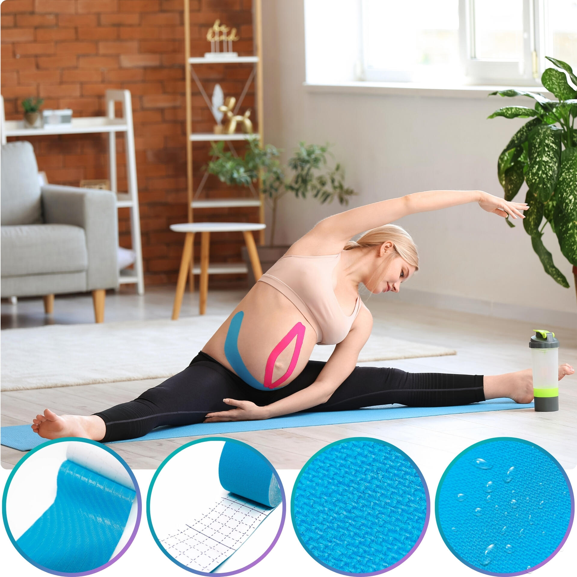Kinesiotape 5 cm x 5 m medisch Recovery Tape - 1 rol 2/7