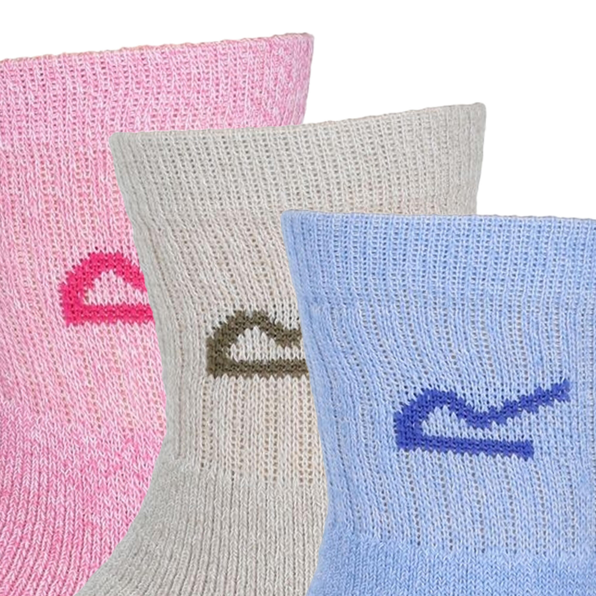Great Outdoors Womens/Ladies Marl Effect Socks (3 Pack) (Bright Blush Marl) 4/5