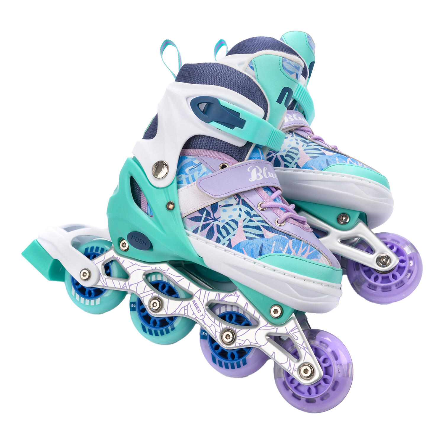 Pattini A Rotelle 4 In 1 Uomo Meteor Blueberry Violetto Verde 4/4