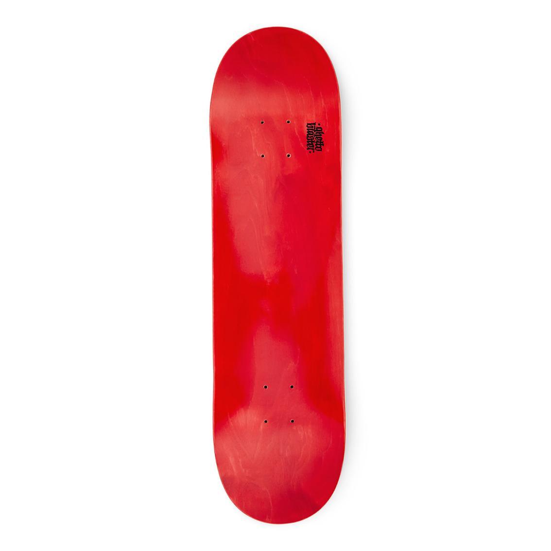Skateboard Deck Ghettoblaster Pregripped Small Logo Red 8.25" 3/7