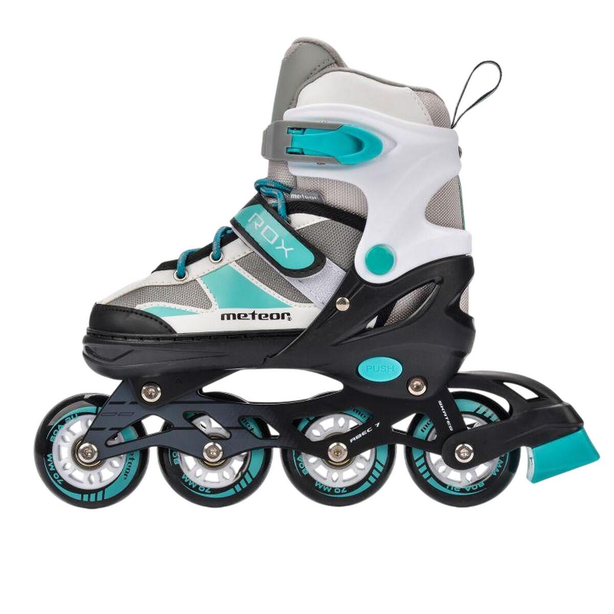 Patins Rox para crianças (Branco / Verde / Cinzento) 3/4