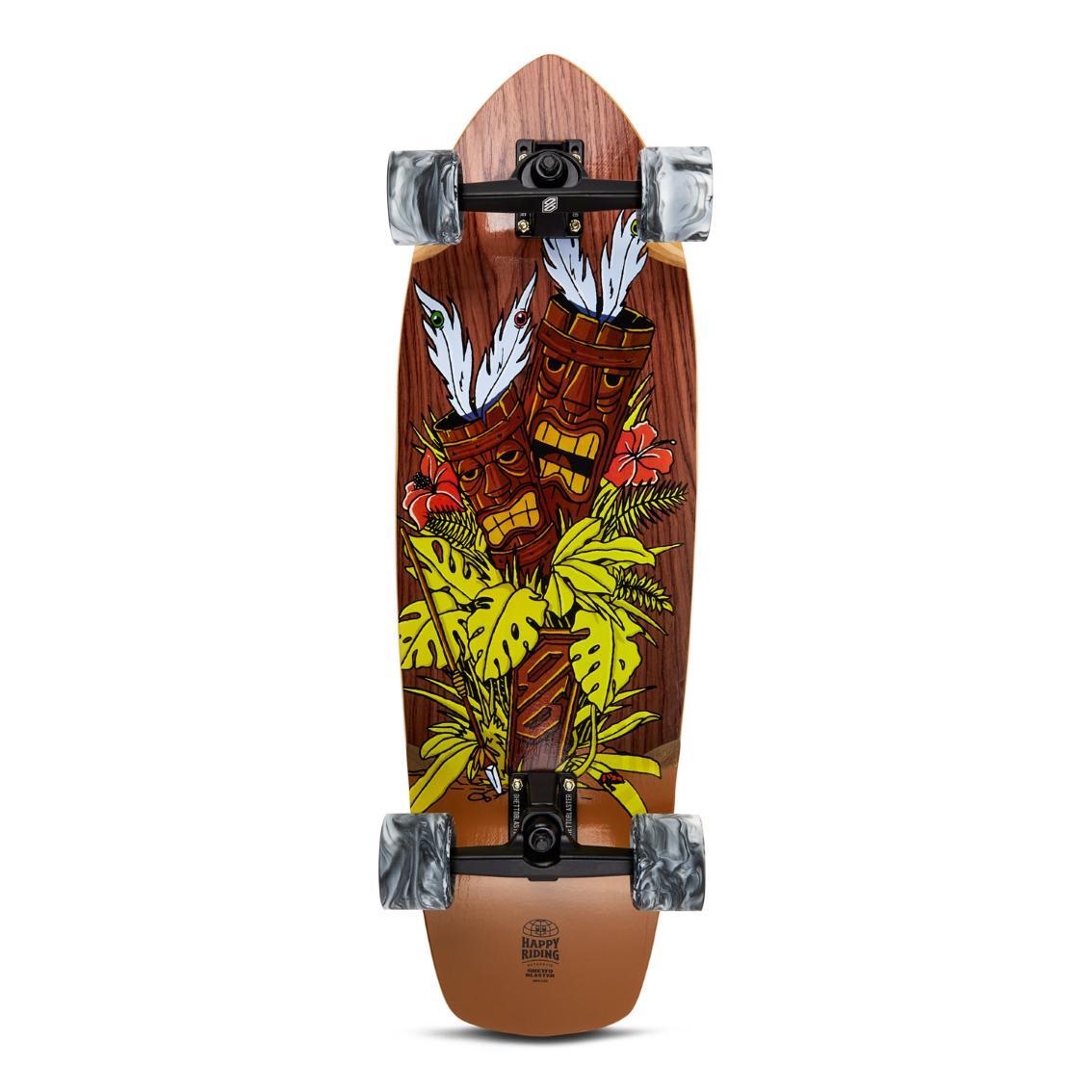 Patineta Ghettoblaster Surfskate Tiki Token Mogano 32" 9.875" 3/7