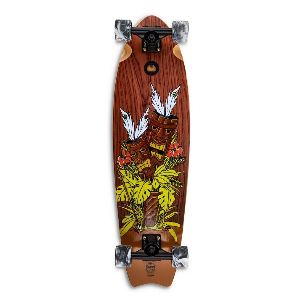 Skateboard Cruiser Ghettoblaster Mahogany Tki Totem Fish Tail 33" -9.5"