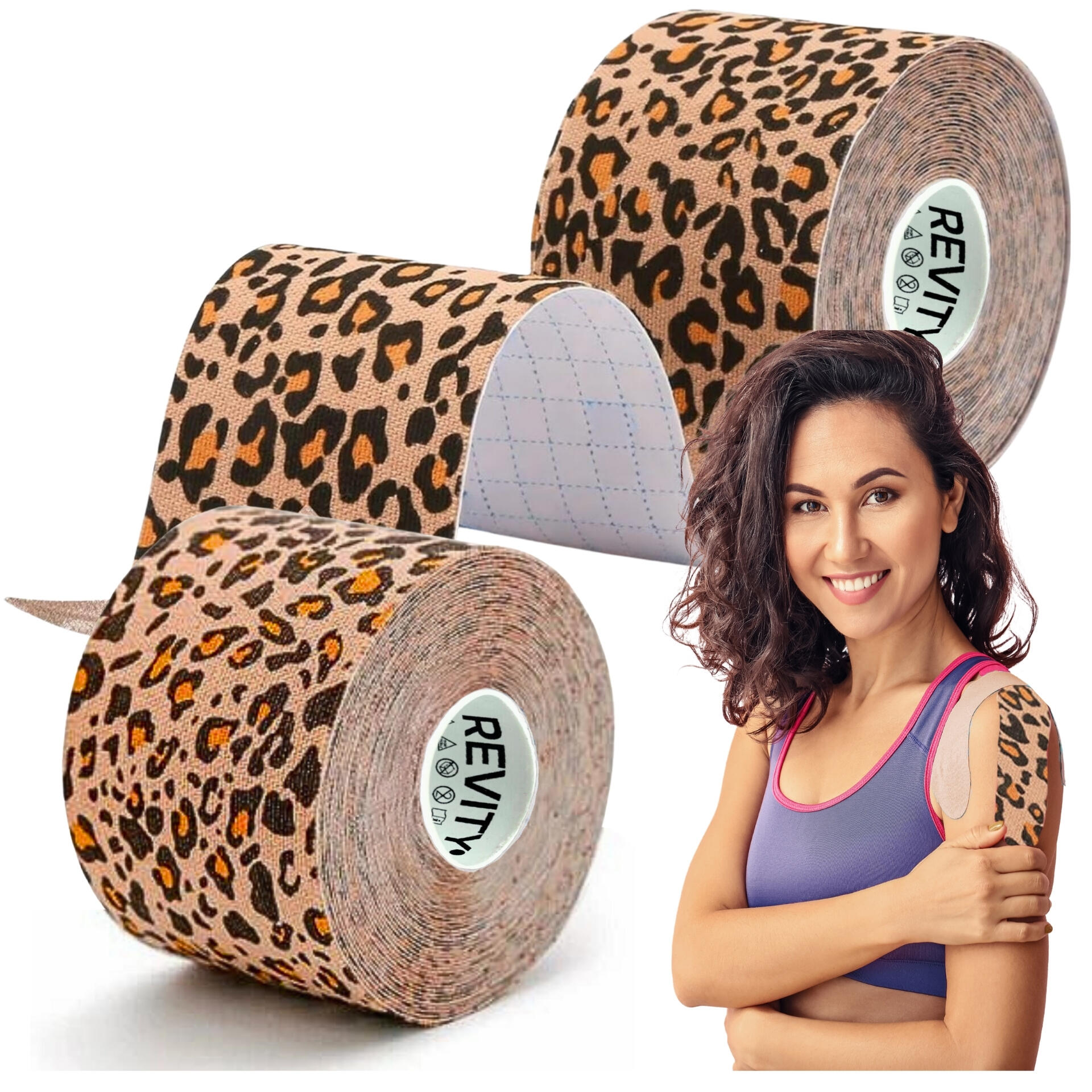 Kinesiology tape 1 szt. 5m Tejpy taśma kinezjologiczna plastry kinesio na kolano 2/7