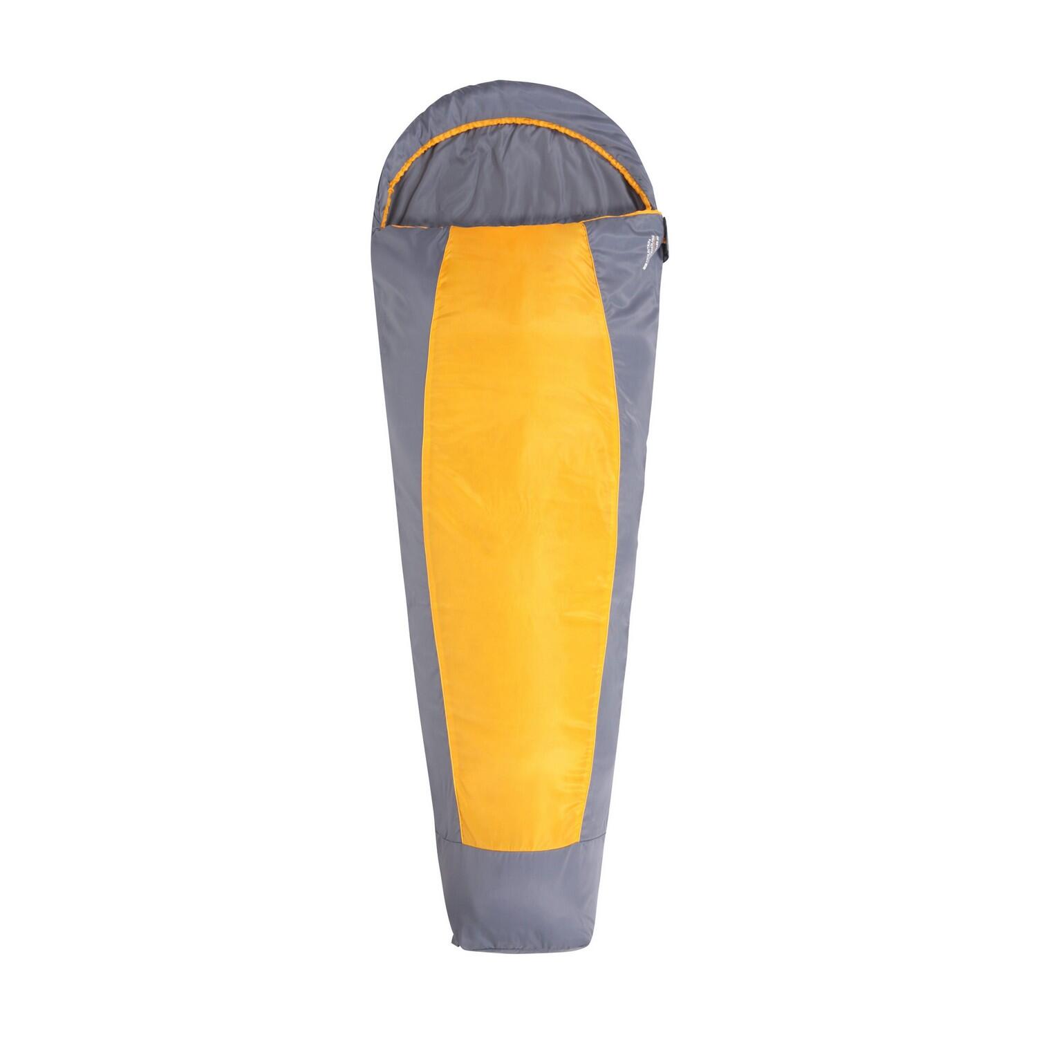 MOUNTAIN WAREHOUSE Traveller 50 Summer Lightweight Mummy Sleeping Bag (Yellow)