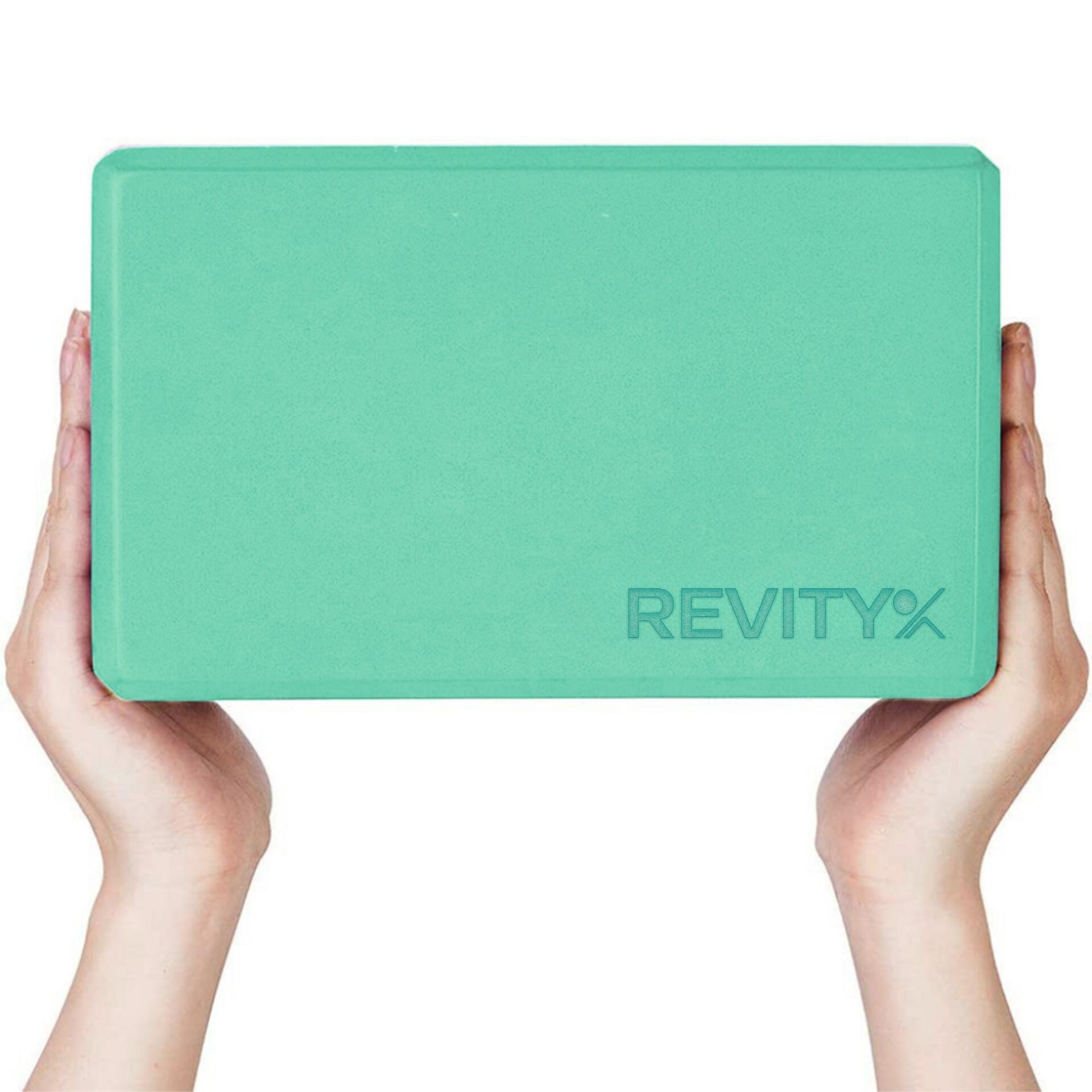 Bloque yoga de espuma EVA 23×15×7,5 cm + guía de entrenamiento en PDF, menta 5/7