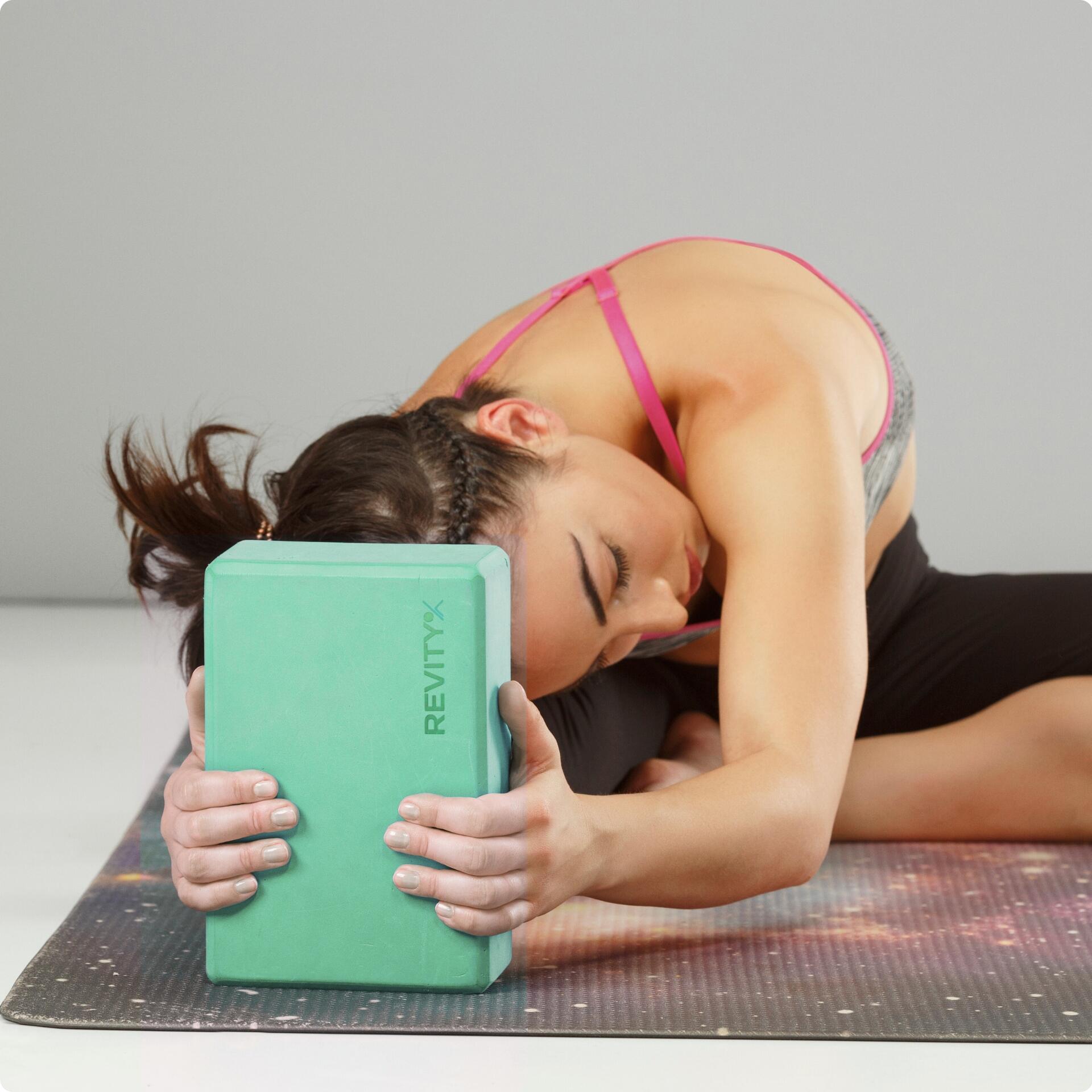 Bloque yoga de espuma EVA 23×15×7,5 cm + guía de entrenamiento en PDF, menta 3/7