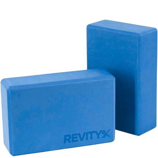 Briques de yoga Mousse EVA 23×15×7,5 cm guide d’exercices en PDF, x2 Revity