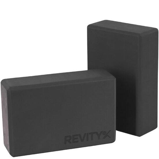 Briques de yoga Mousse EVA 23×15×7,5 cm guide d’exercices en PDF, x2 Revity