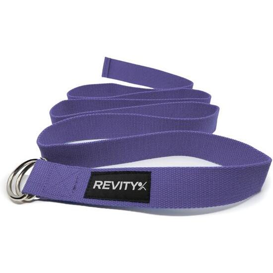 Yoga Gurt, Pilates Gurt zum Dehnen 200 cm x 3,8 cm schwarz