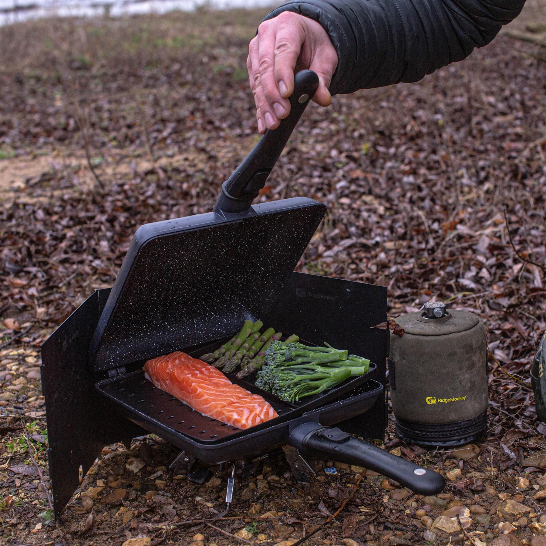 Ensemble de cuisson RidgeMonkey Connect Combi et Steamer Granite Edition 7/7