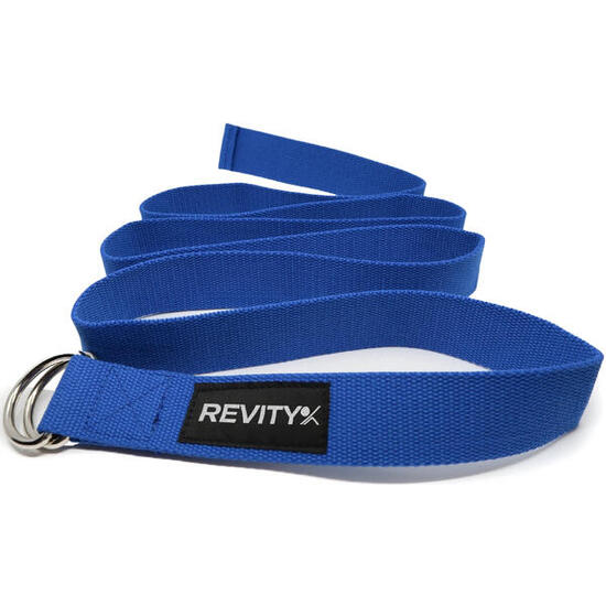 Yoga Gurt, Pilates Gurt zum Dehnen 200 cm x 3,8 cm schwarz