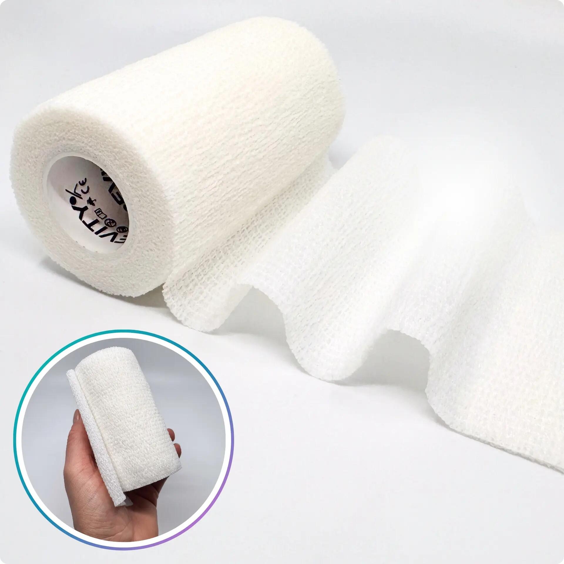 Benda coesiva autoadesiva elastica 10 cm × 4,5 m 1 pz dispositivo CE REVITY 2/7