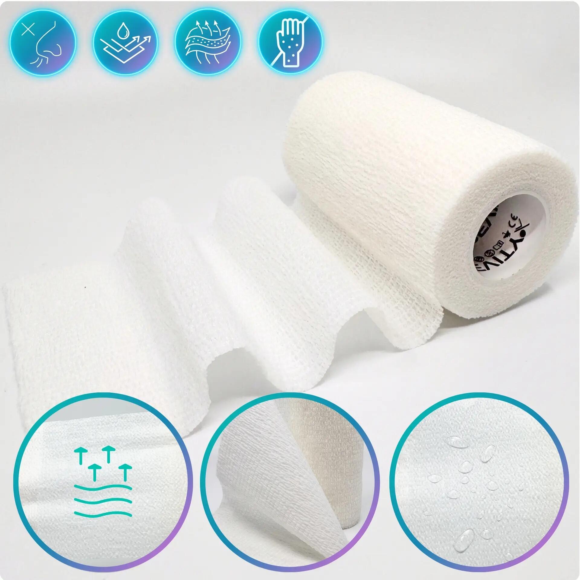Benda coesiva autoadesiva elastica 10 cm × 4,5 m 1 pz dispositivo CE REVITY 4/7