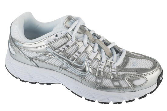 Nike P-6000 White Metallic Silver (GS)