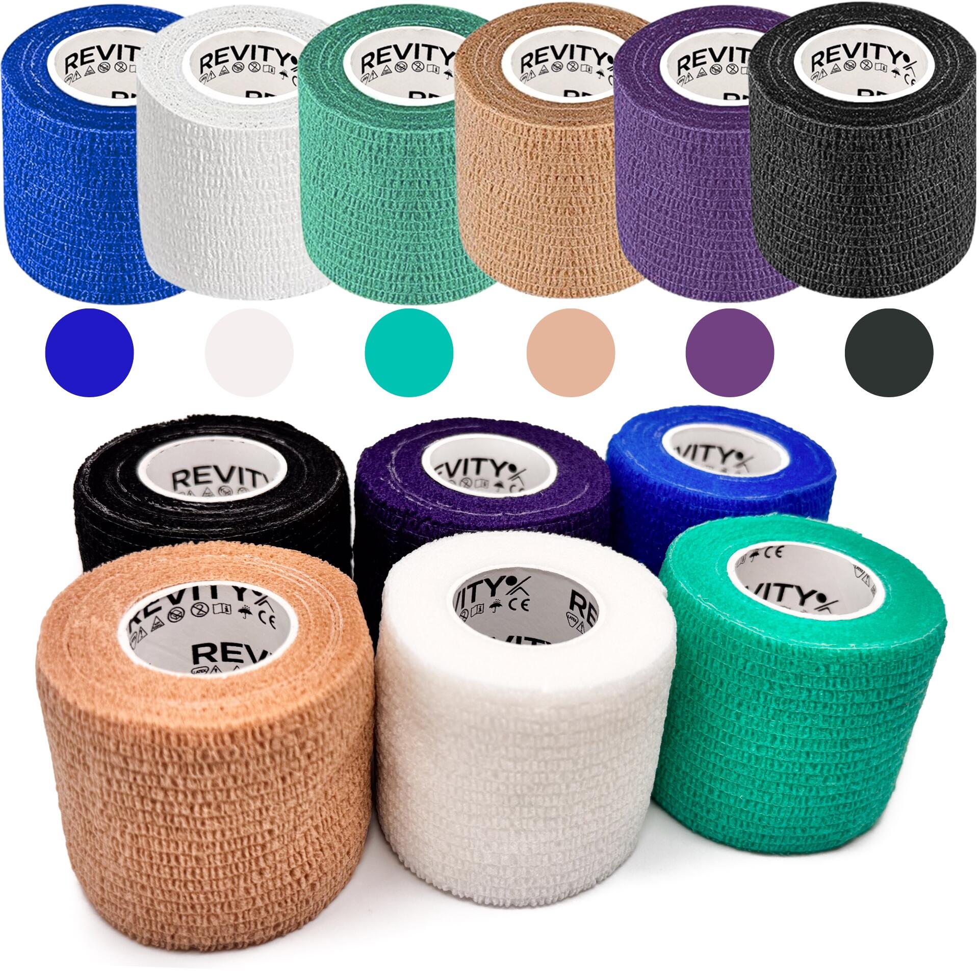 Bande Cohésive élastique LisaCare – 5cm X 4.5m, Auto-adhésive Sans Colle, Imperméable Et Respirante – Pour Sport, Travail, Animaux, Enfants