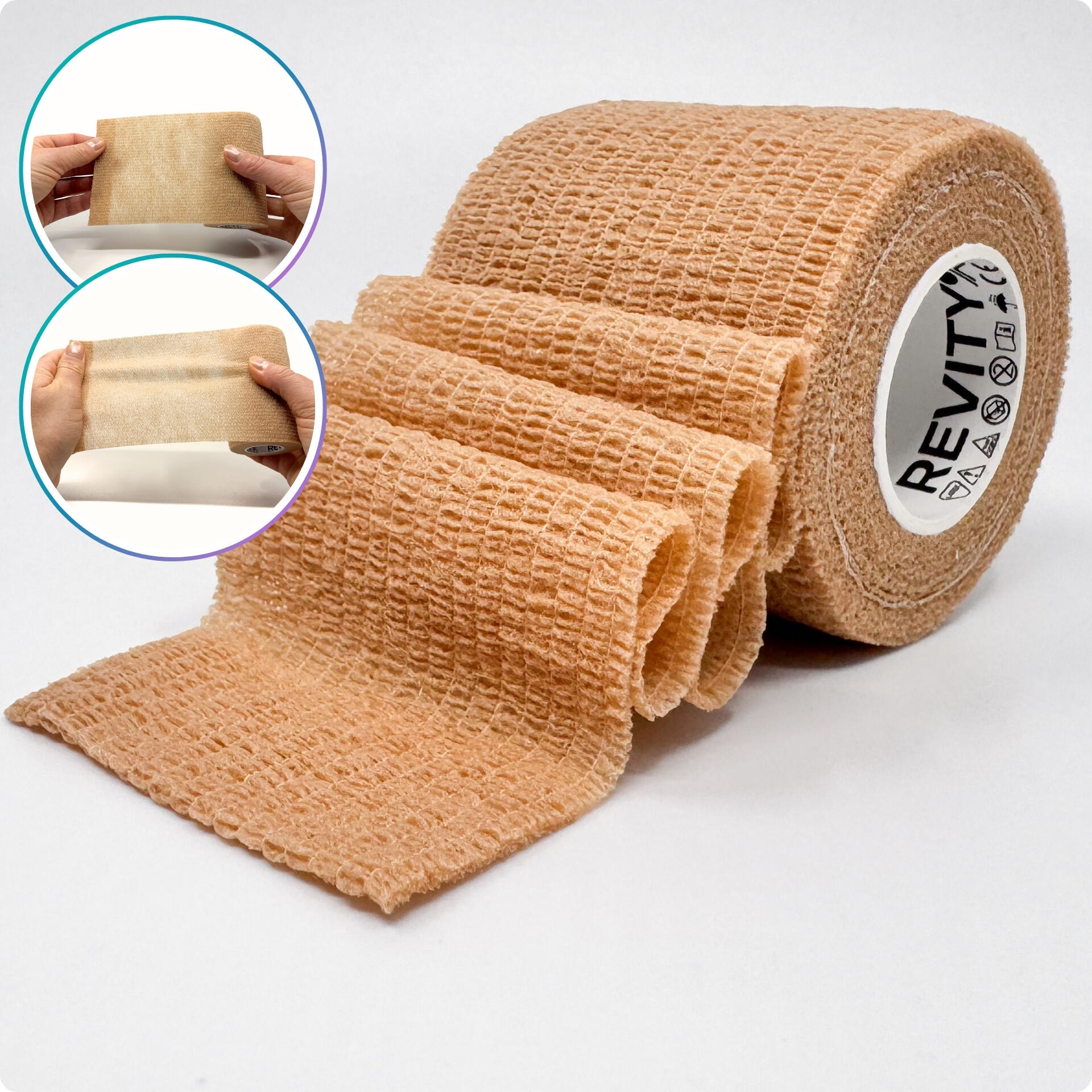 Ligadura coesiva Revity 5 cm x 4,5 m, bege 4/7