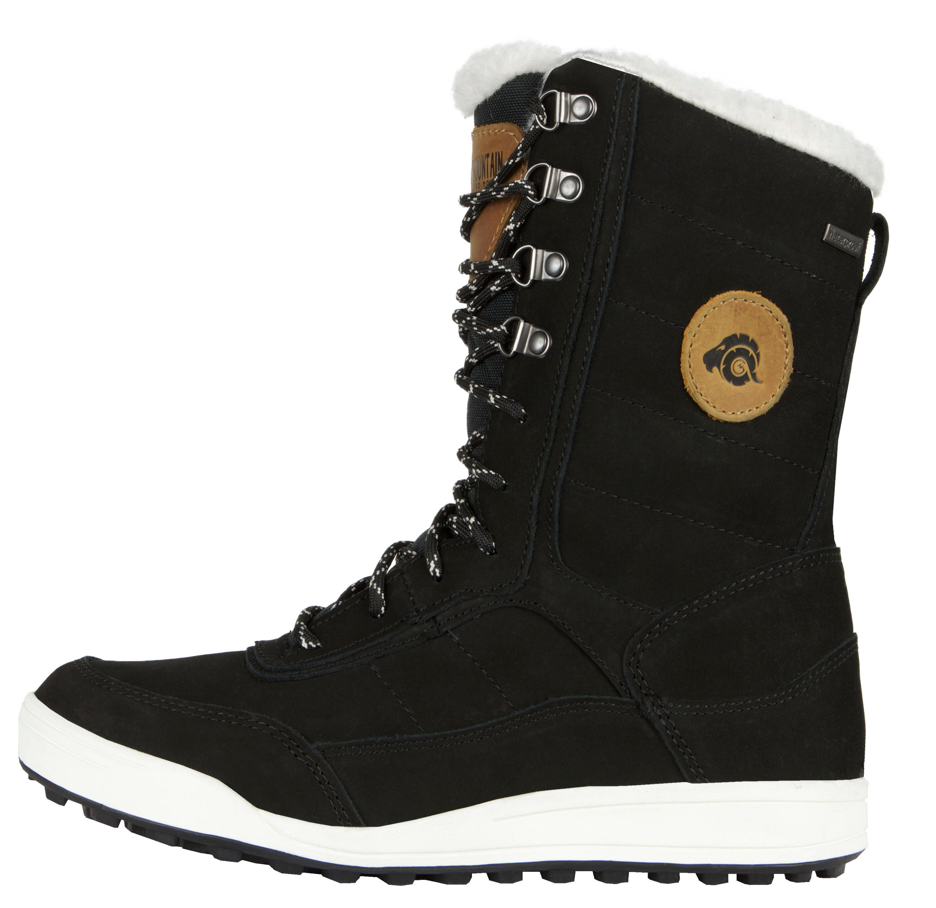 Bottes d'hiver en fourrure pour femme partiellement doublées en laine d'agneau 2/7