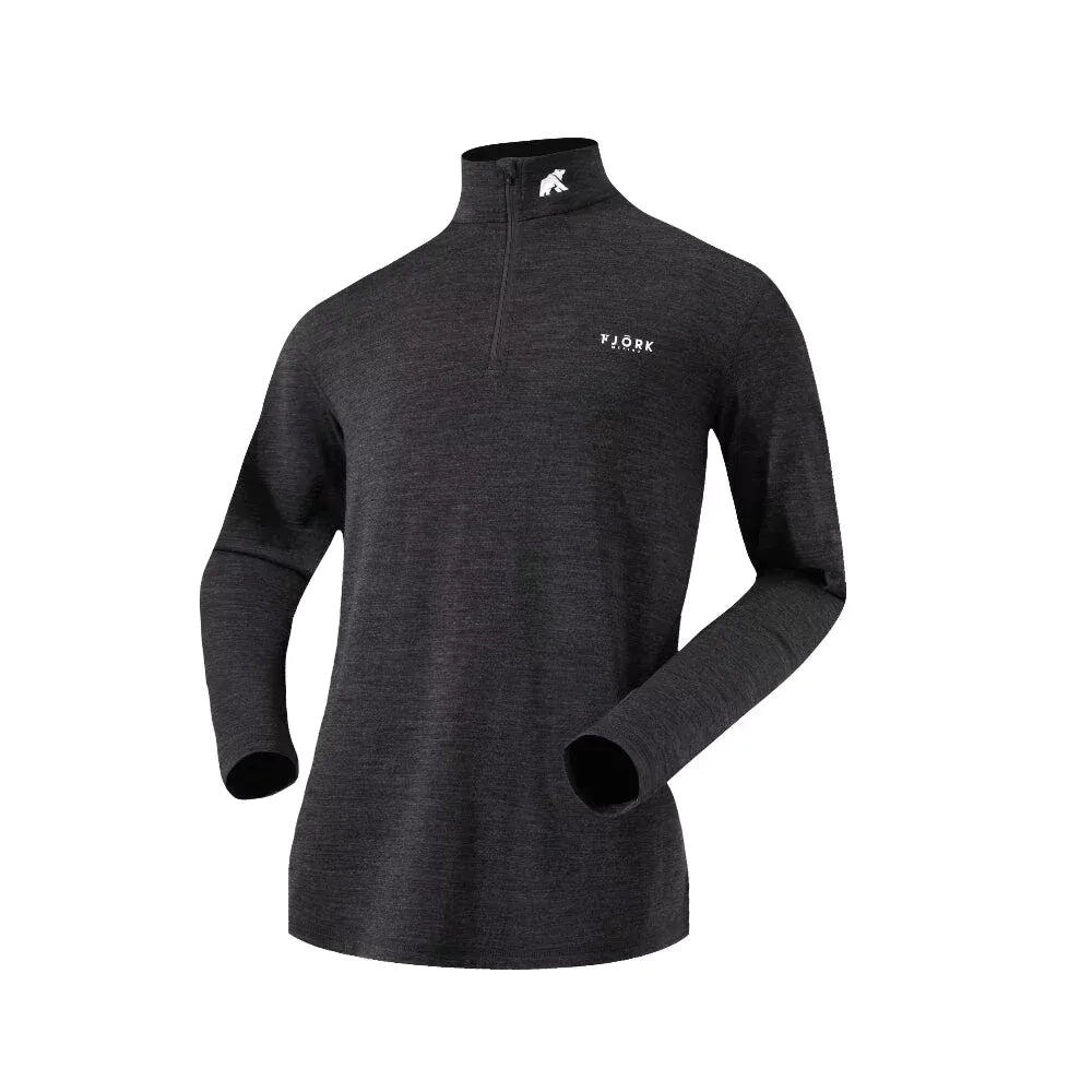 Finn Zip 210 für Herren – Technische Basisschicht aus Merinowolle 2/8