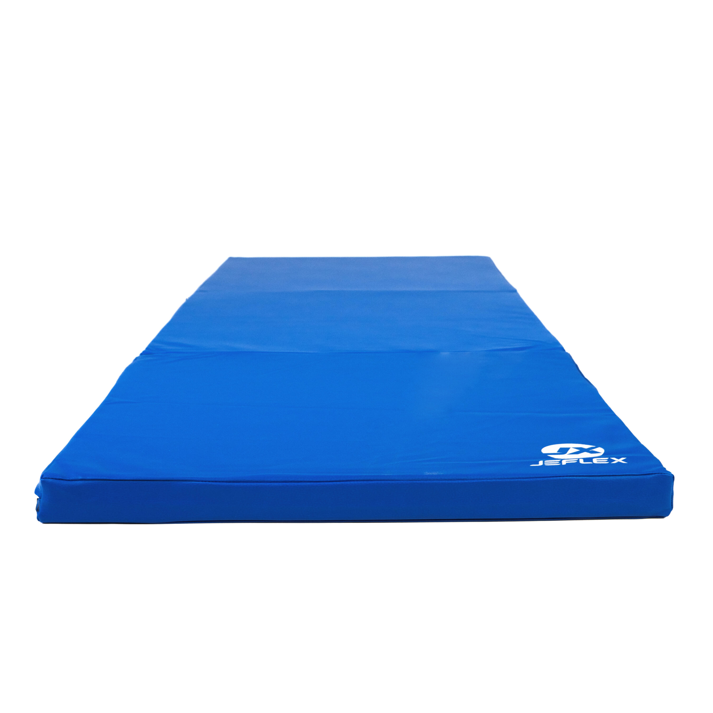 Tapete de ginástica 180 x 60 x 6 cm azul Tapete de piso macio dobrável Jeflex 2/7