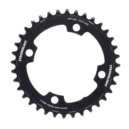 Stronglight Kettenblatt E-Bike BoschGen4 36 Zähne, 4-Arm, Lochkreis 104, NW
