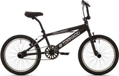 Royal bmx fiets -bugatti tornado freestyle 20 inch - mat zwart