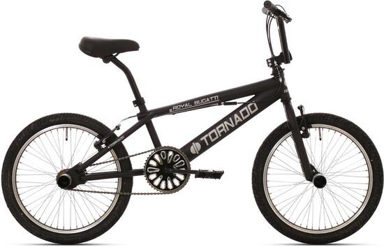Royal Freestyle BMX 20 Bugatti - Matt Black mit schwarzen Reifen