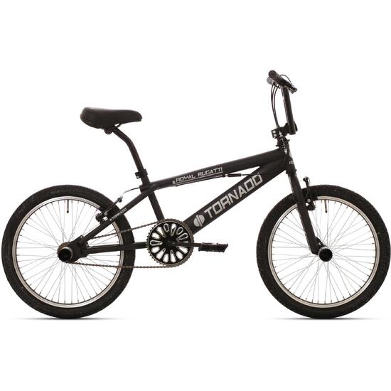 Royal Freestyle BMX 20" Bugatti - matowy czarny z czarnymi oponami