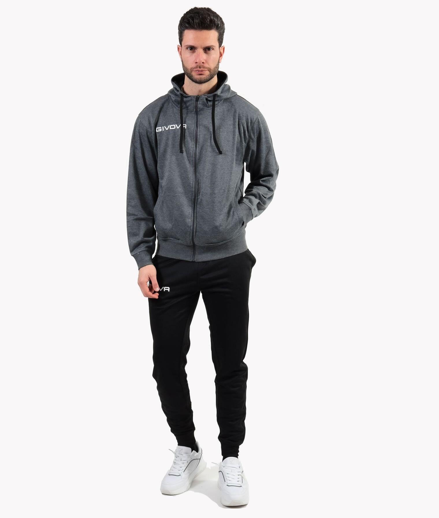 GIVOVA Tracksuit Set Givova King 4 Seasons Grey/Black 2XL