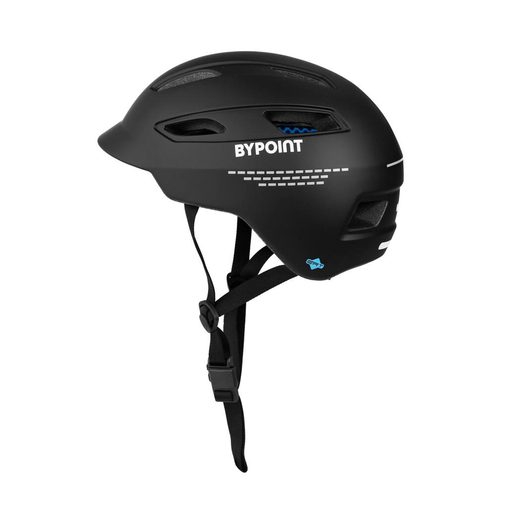 Bypoint U-ERT Bike Helmet, Matt Black, L (58–61 cm).