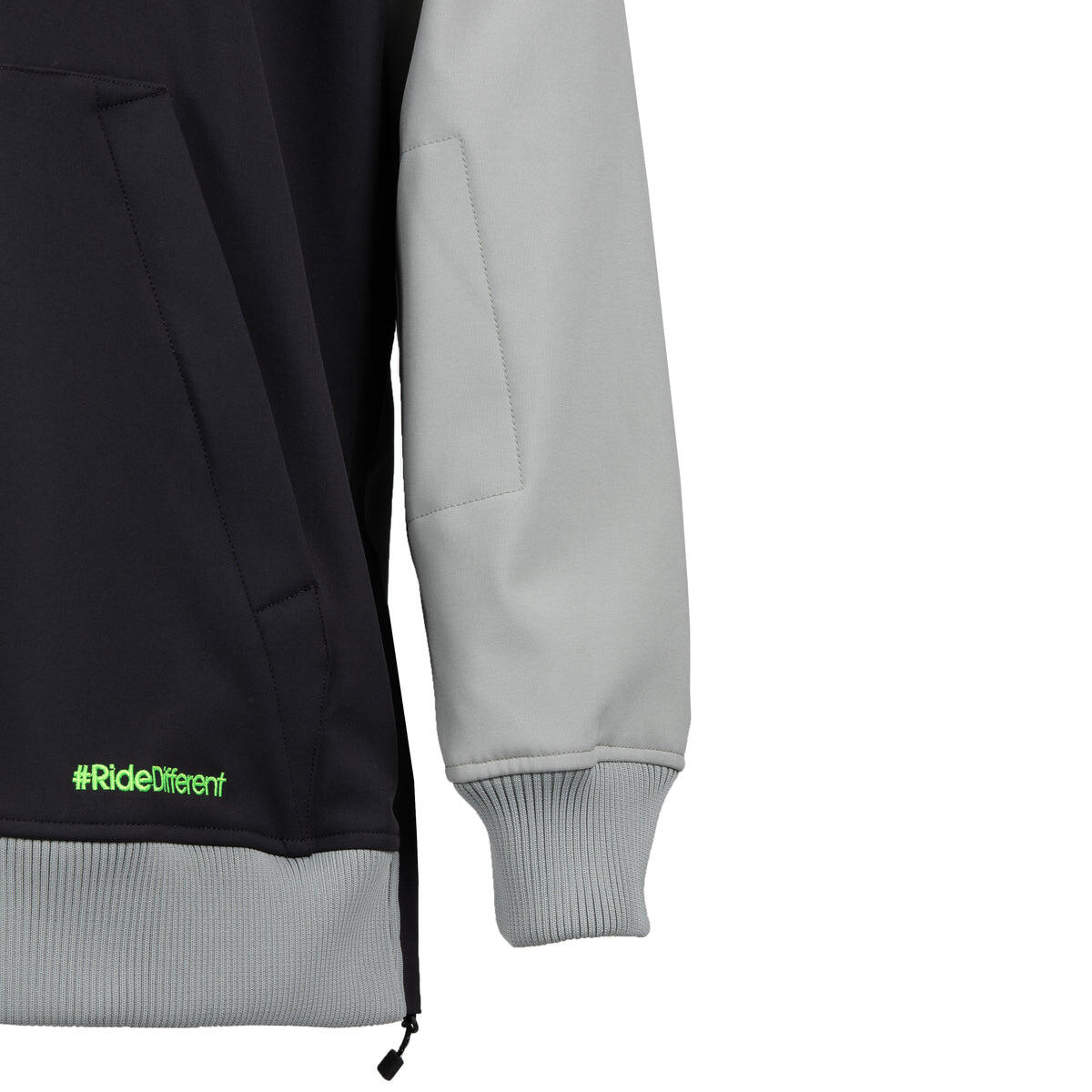 WATTS Orbital Softshell Ski Jas - Lichtgrijs/Groen 3/7