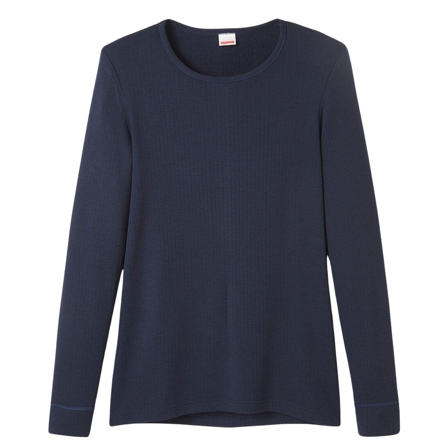 Damart - T-shirt Manches Longues Col Rond Damart Thermolactyl - T-shirt Manches Longues - Bleu - Decathlon